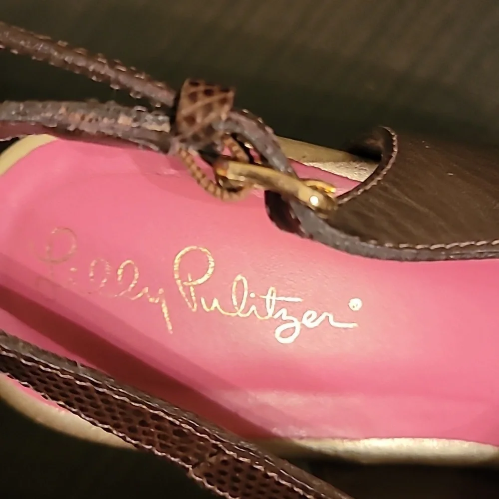 Lily Pulitzer platform mule sandals